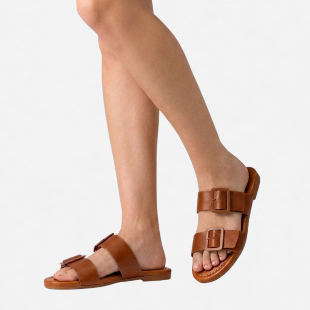 OLDMONEYLOOK | Women’s Refined Open Toe Flat Slippers