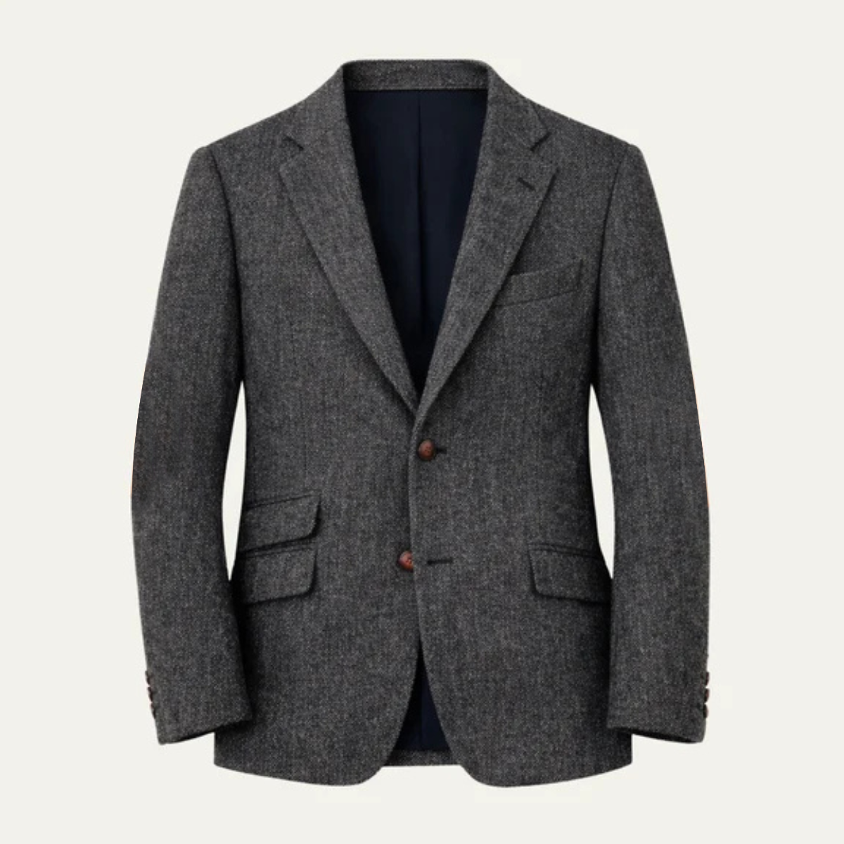 The Verona Men’s Single Breasted Herringbone Tweed Blazer