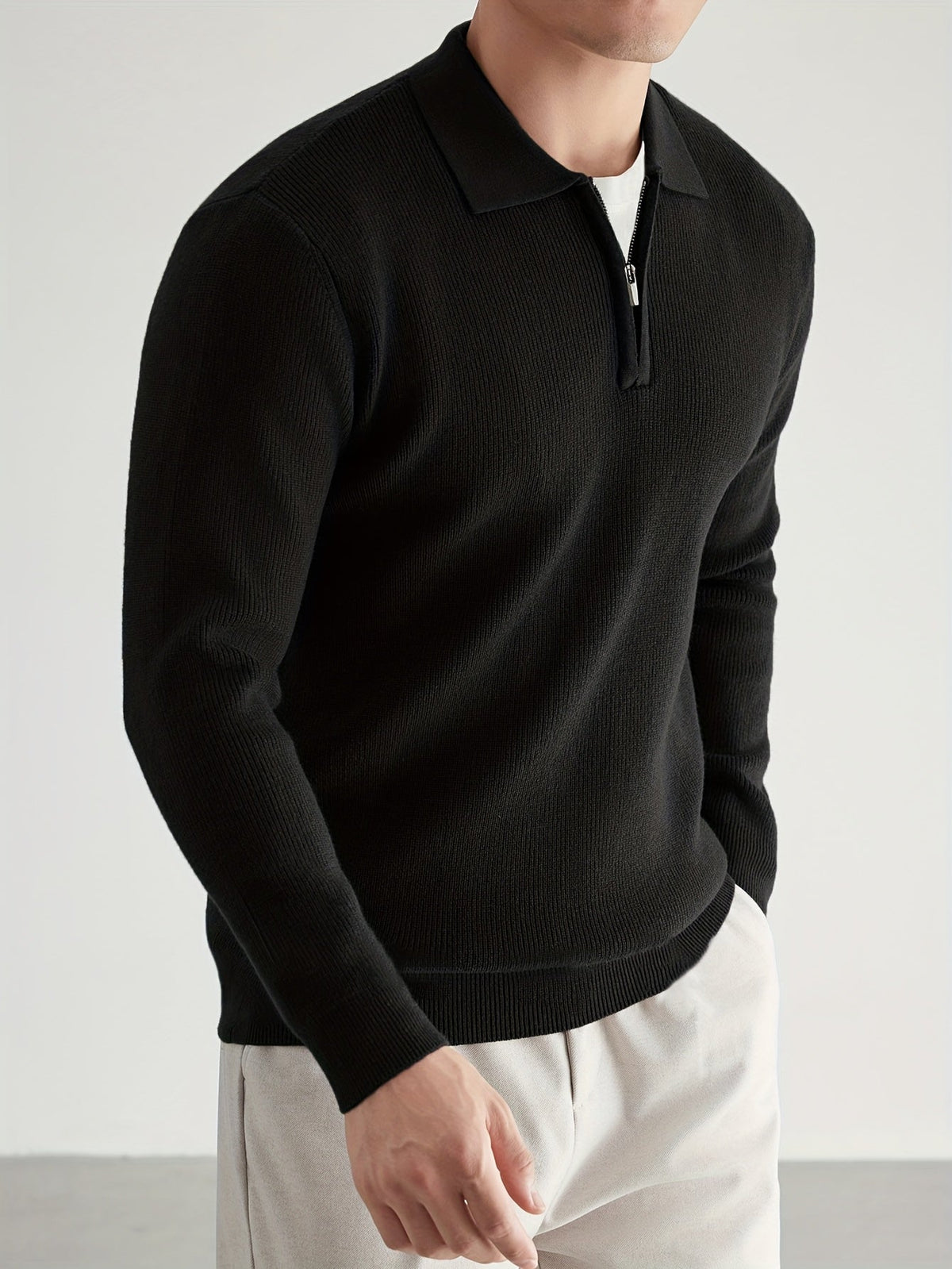 Douglas | Quarter-Zip Polo Sweater
