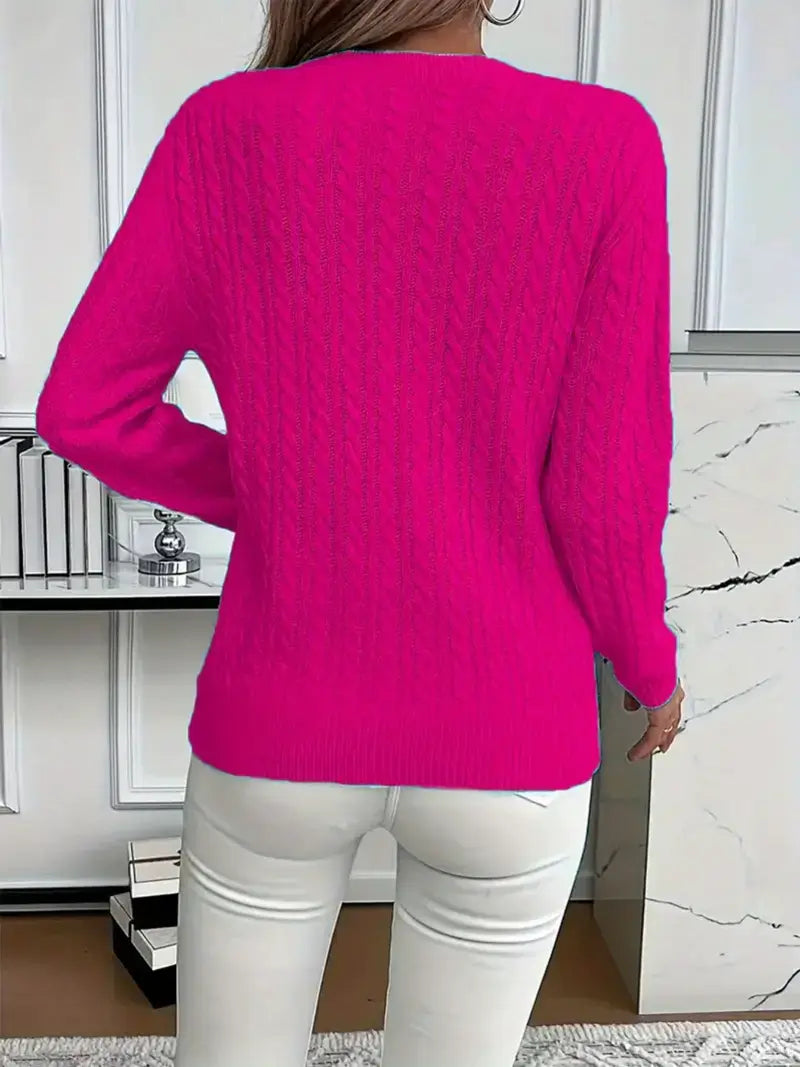 Women's Comfortable Round Neck Sweater