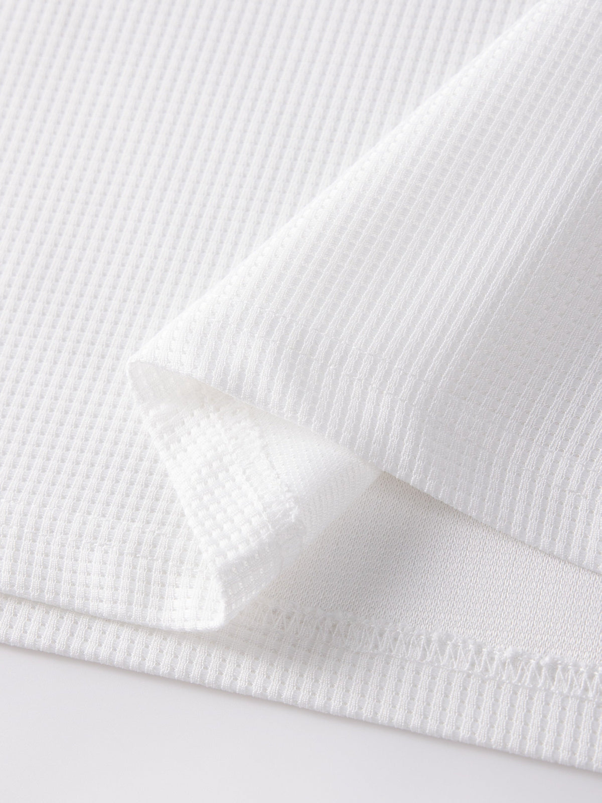 Frederick | Long Sleeve Top with Textured Waffle Knit