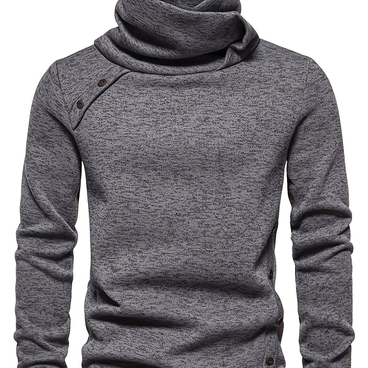 Marcus | Relaxed Neck Button-Up Sweater