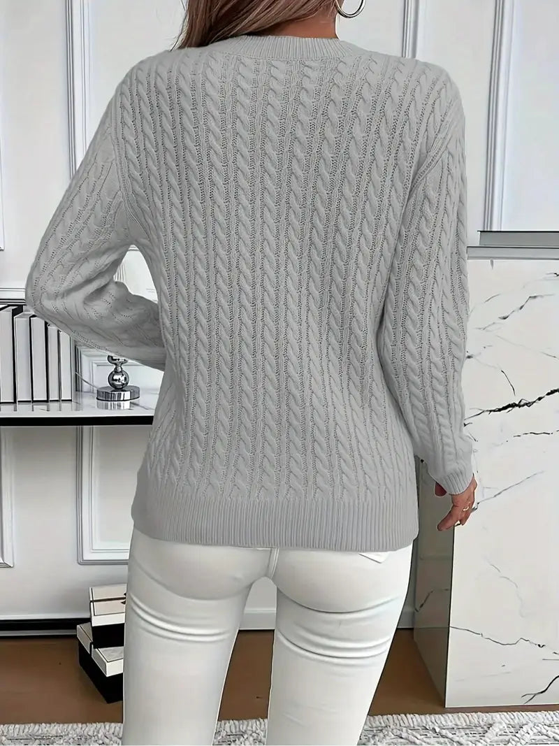 Women's Comfortable Round Neck Sweater