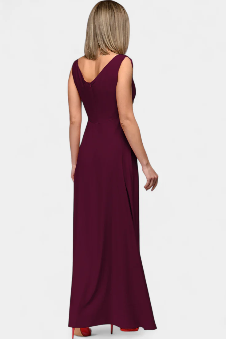 Sleeveless Maxi Dress with Split for Women
