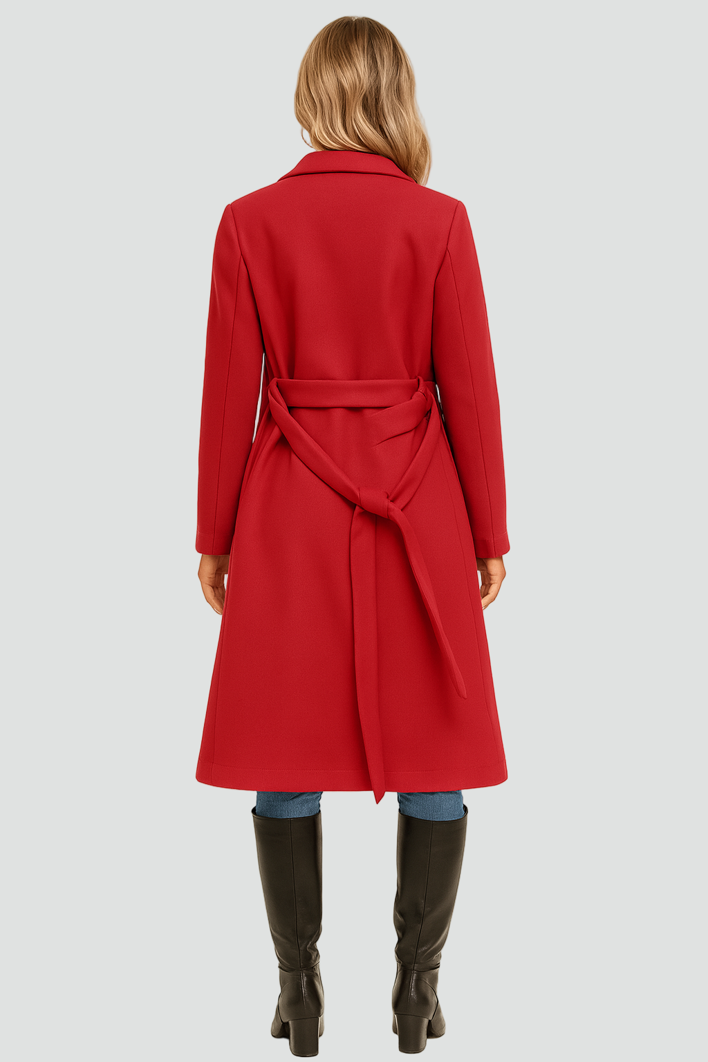 Ladies' Regular Fit Padded A-Line Coat with Double Buttons