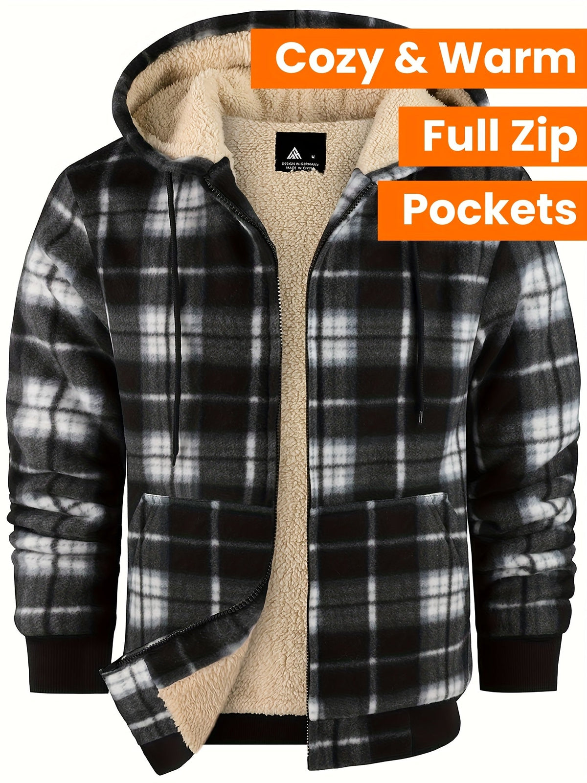 Colton | Sherpa-Lined Hooded Shirt Jacket