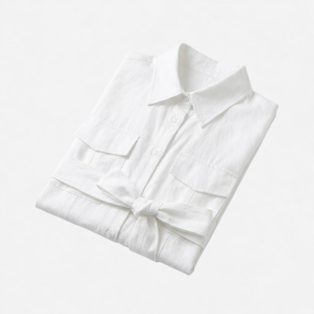 OLDMONEYLOOK | Women’s Refined Button-Up Midi Dress