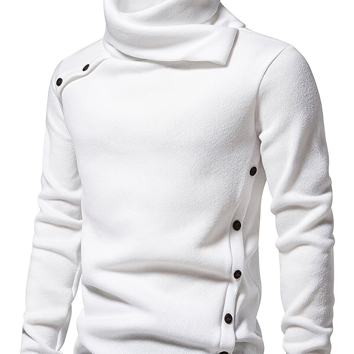 Marcus | Relaxed Neck Button-Up Sweater