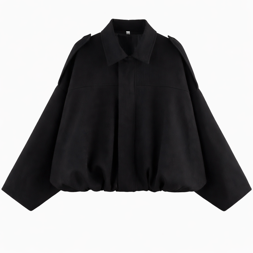 FRESH LABEL | Hailey Oversized Bomber Jacket