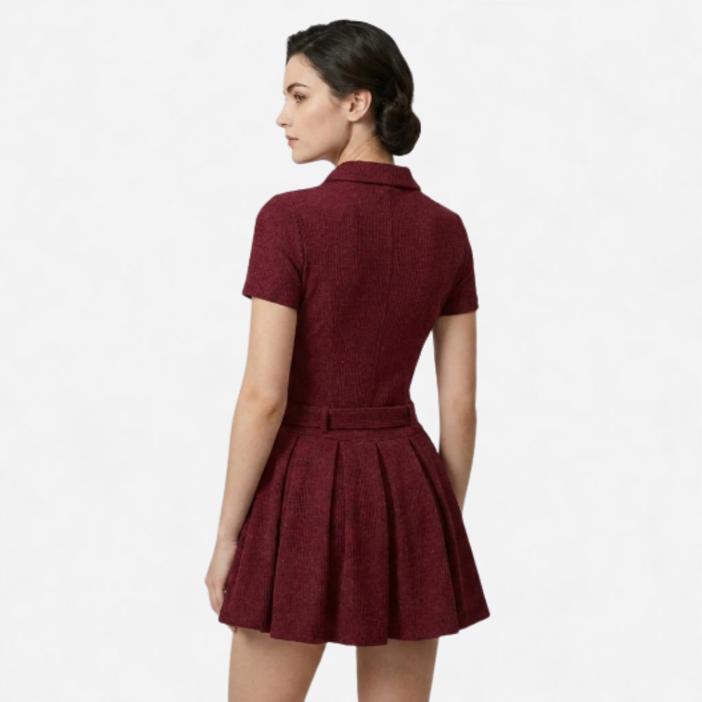OLDMONEYLOOK | Women’s Classic Pleated Midi Dress