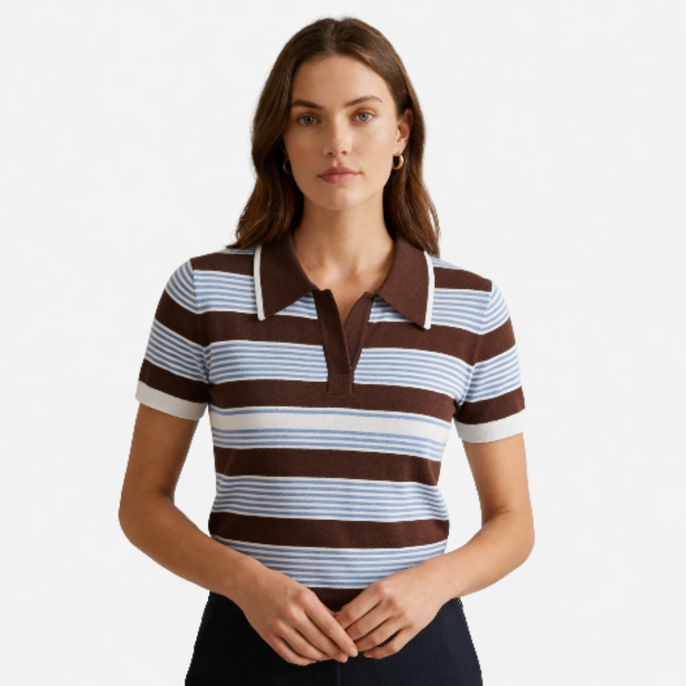 OLDMONEYLOOK | Women’s Classic Striped Summer Blouse