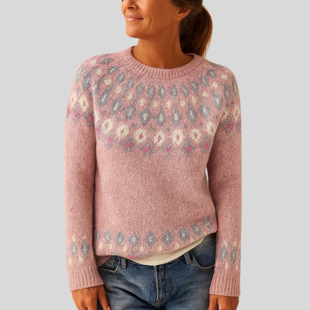 Women's Patterned Wool Sweater