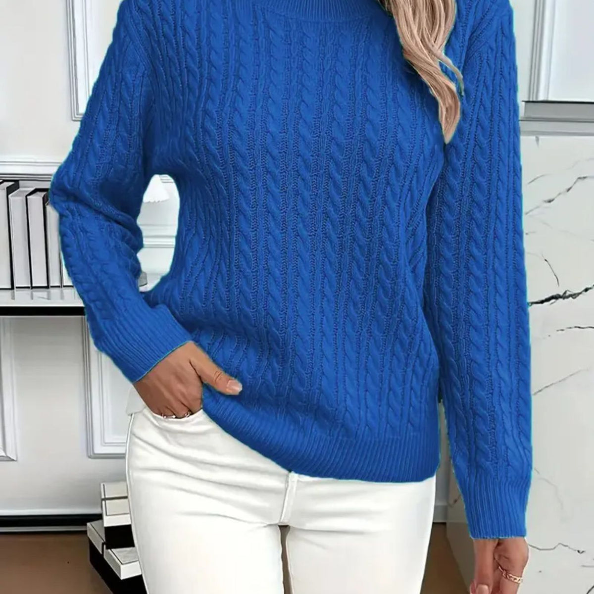 Women's Comfortable Round Neck Sweater