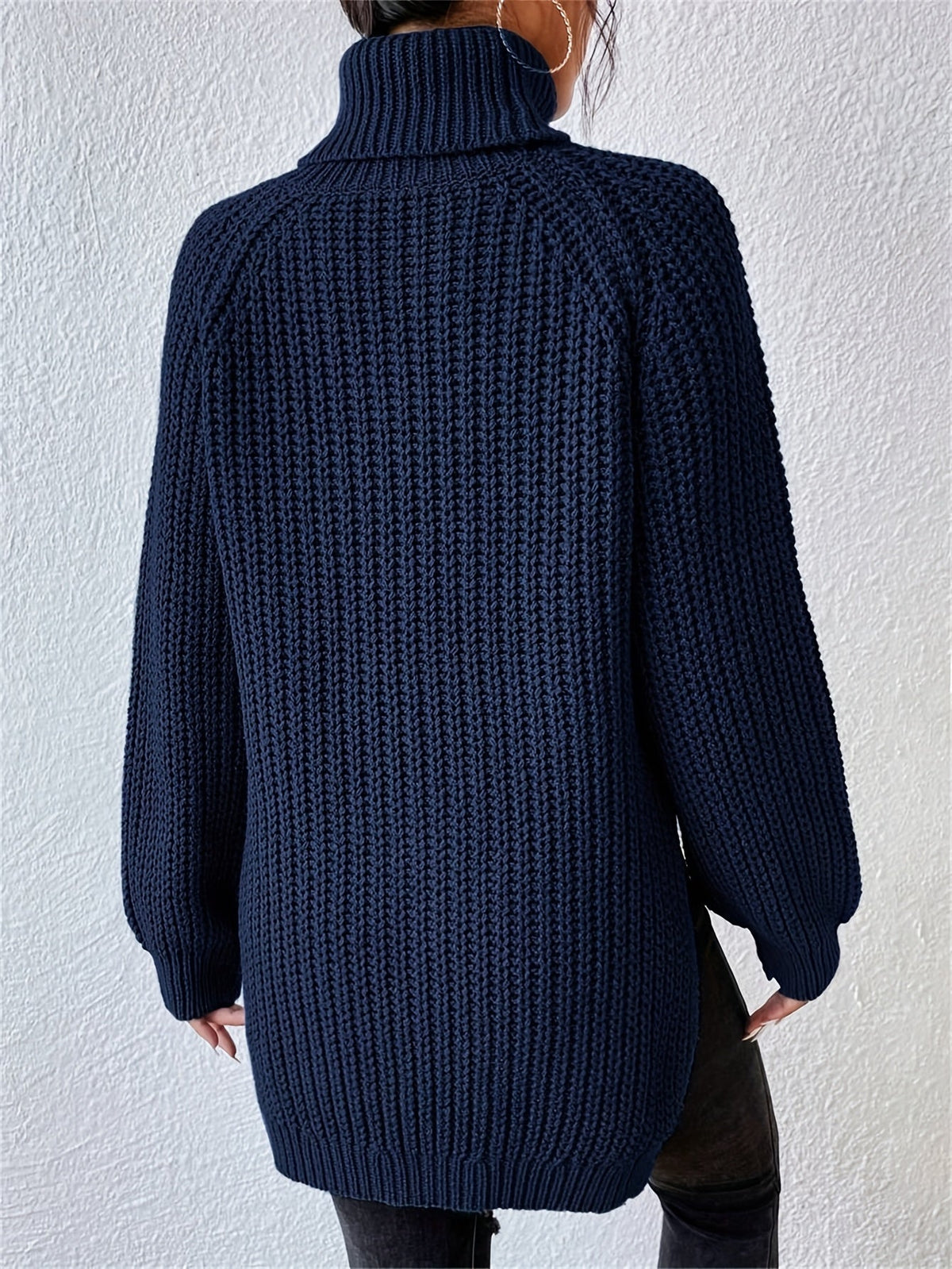 Women's Tailored Sweatshirt with High Collar