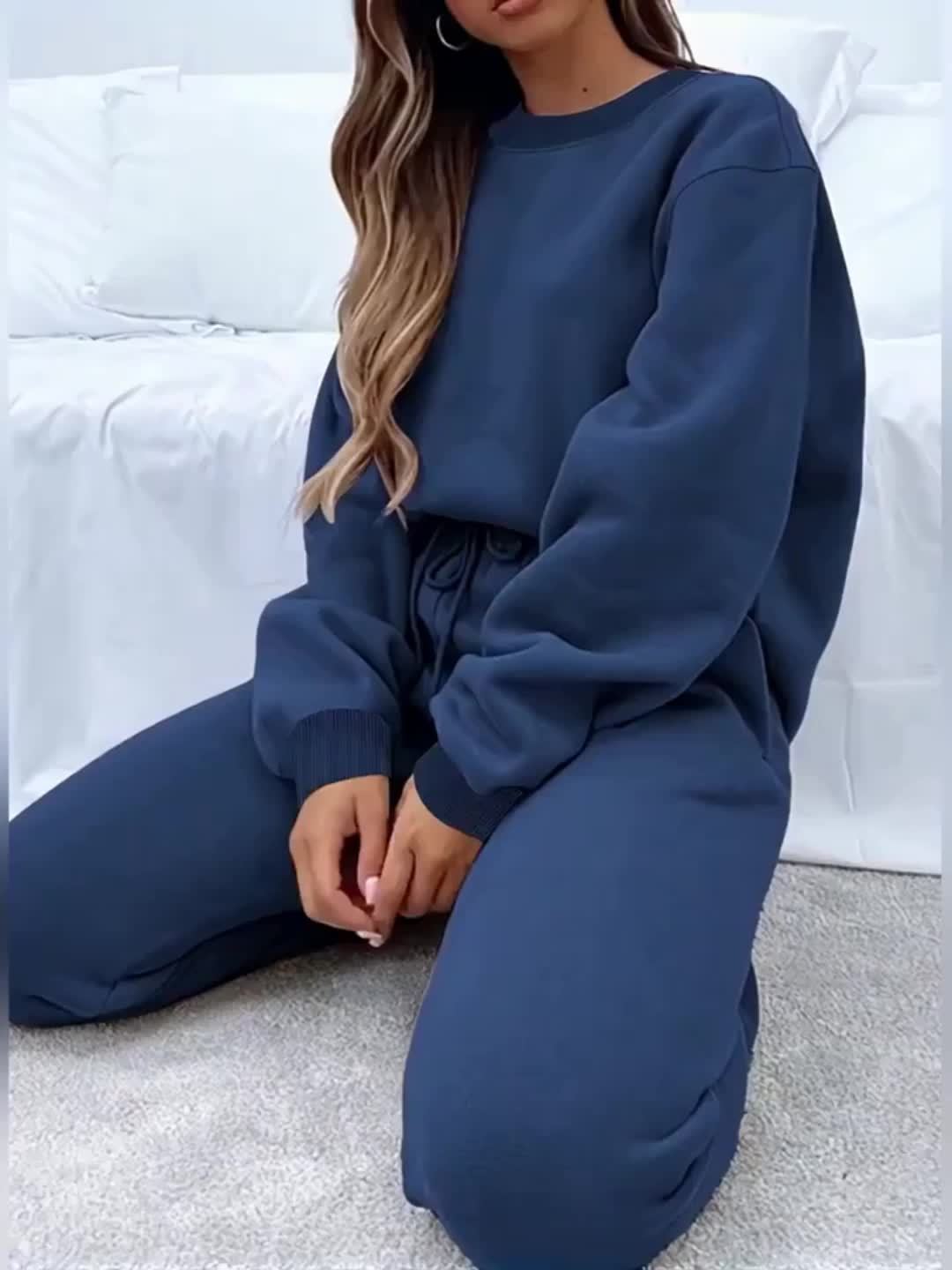 Women's Relaxing Two-Piece Set with Drawstring