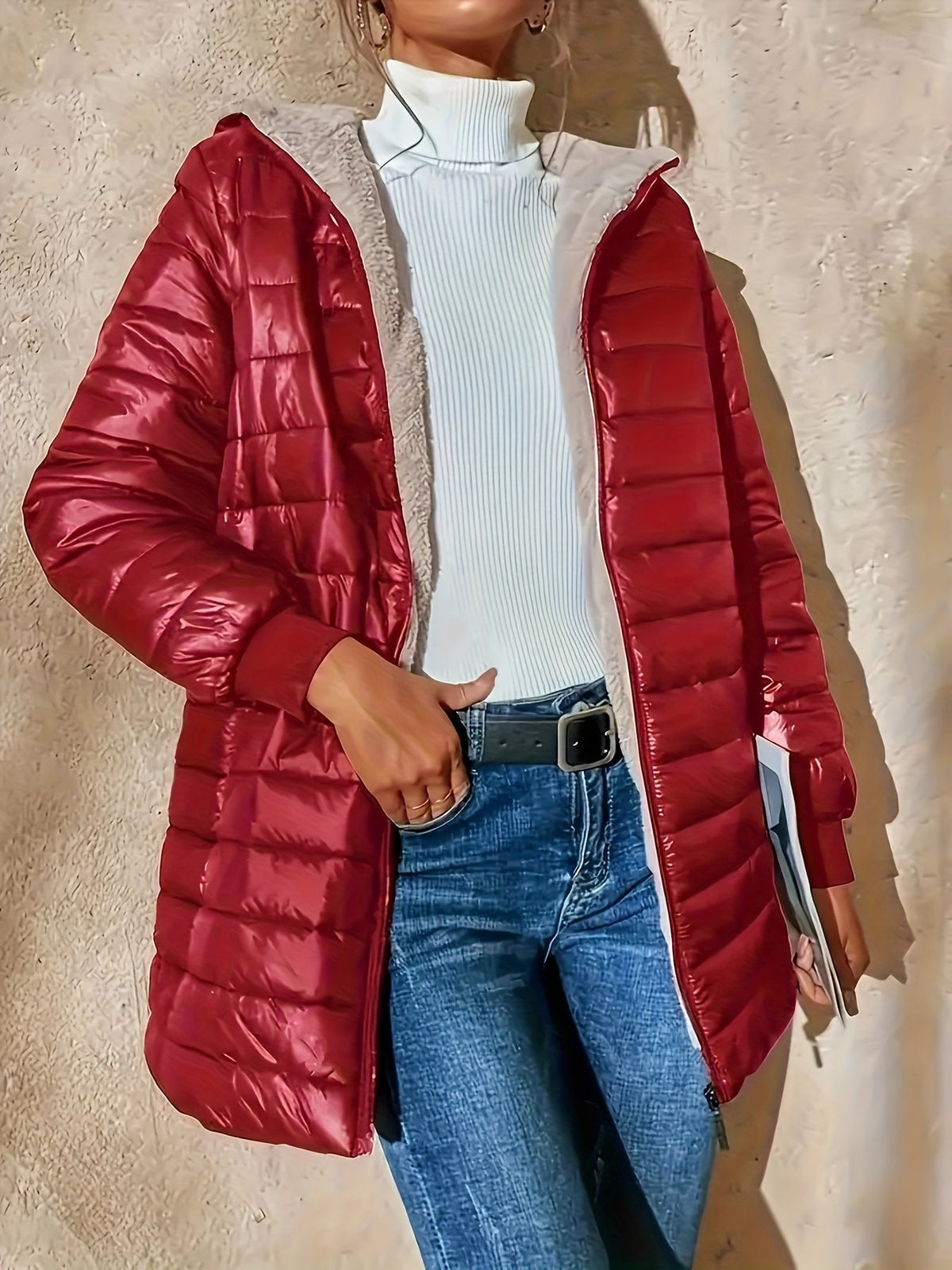 Cora | Cozy-Fleece Longline Coat