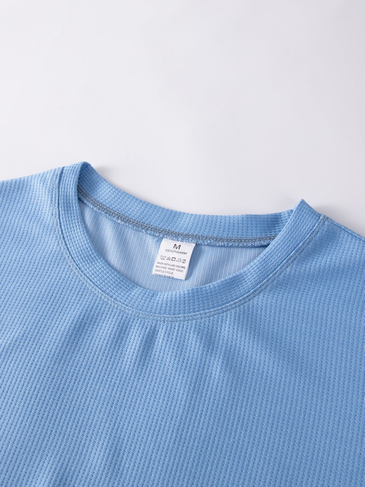 Frederick | Long Sleeve Top with Textured Waffle Knit