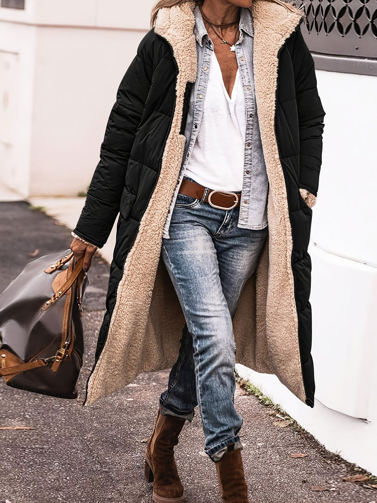 Women's Long Fit Winter Coat | Breathable Design