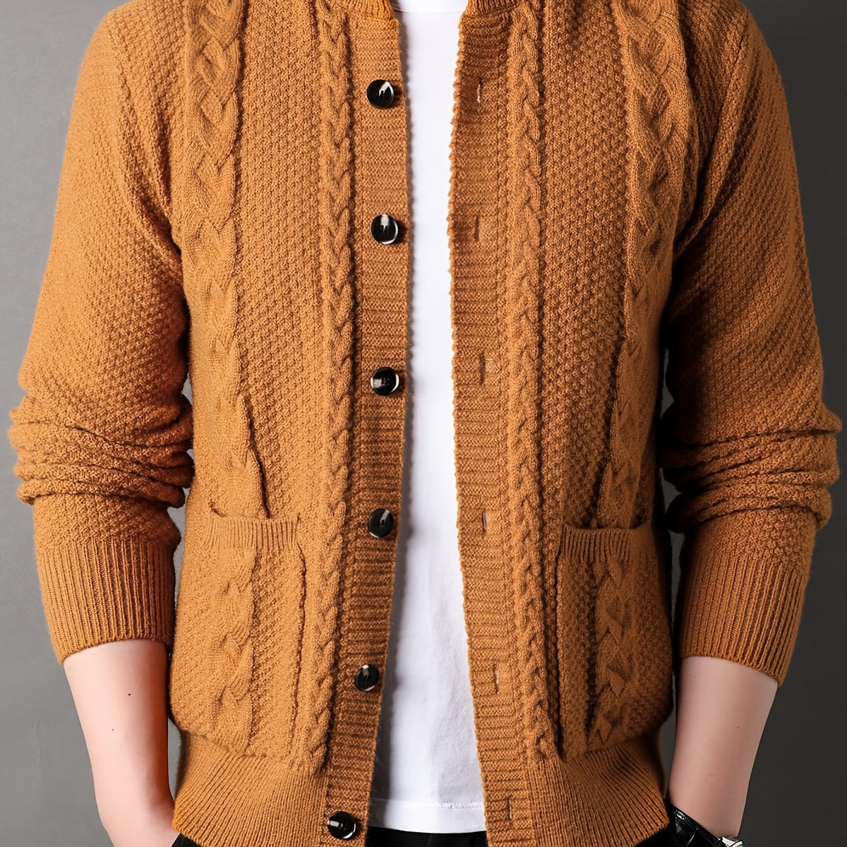 Percival | Textured Button-Up Cardigan