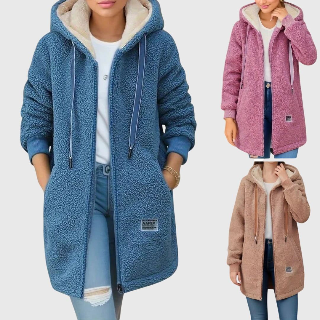 Women's Teddy Coat | Cozy Hood & Warmth