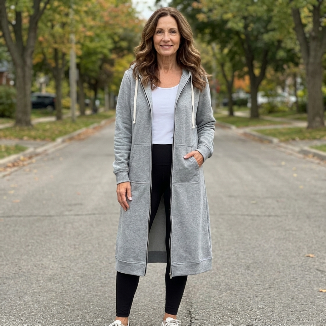 Women's Long Zipper Vest