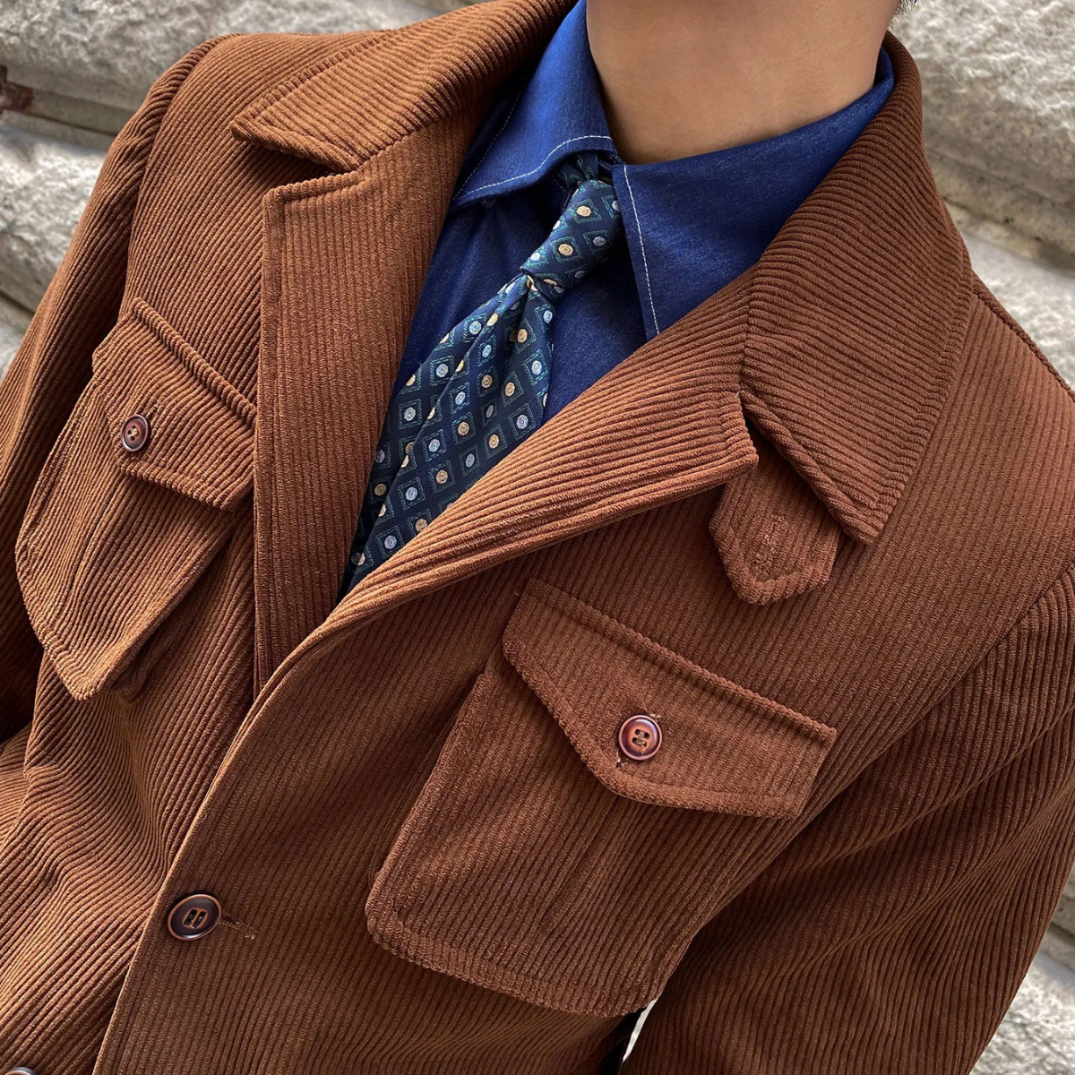 The Paddington Men’s Casual Button-Up Linen Overshirt Jacket
