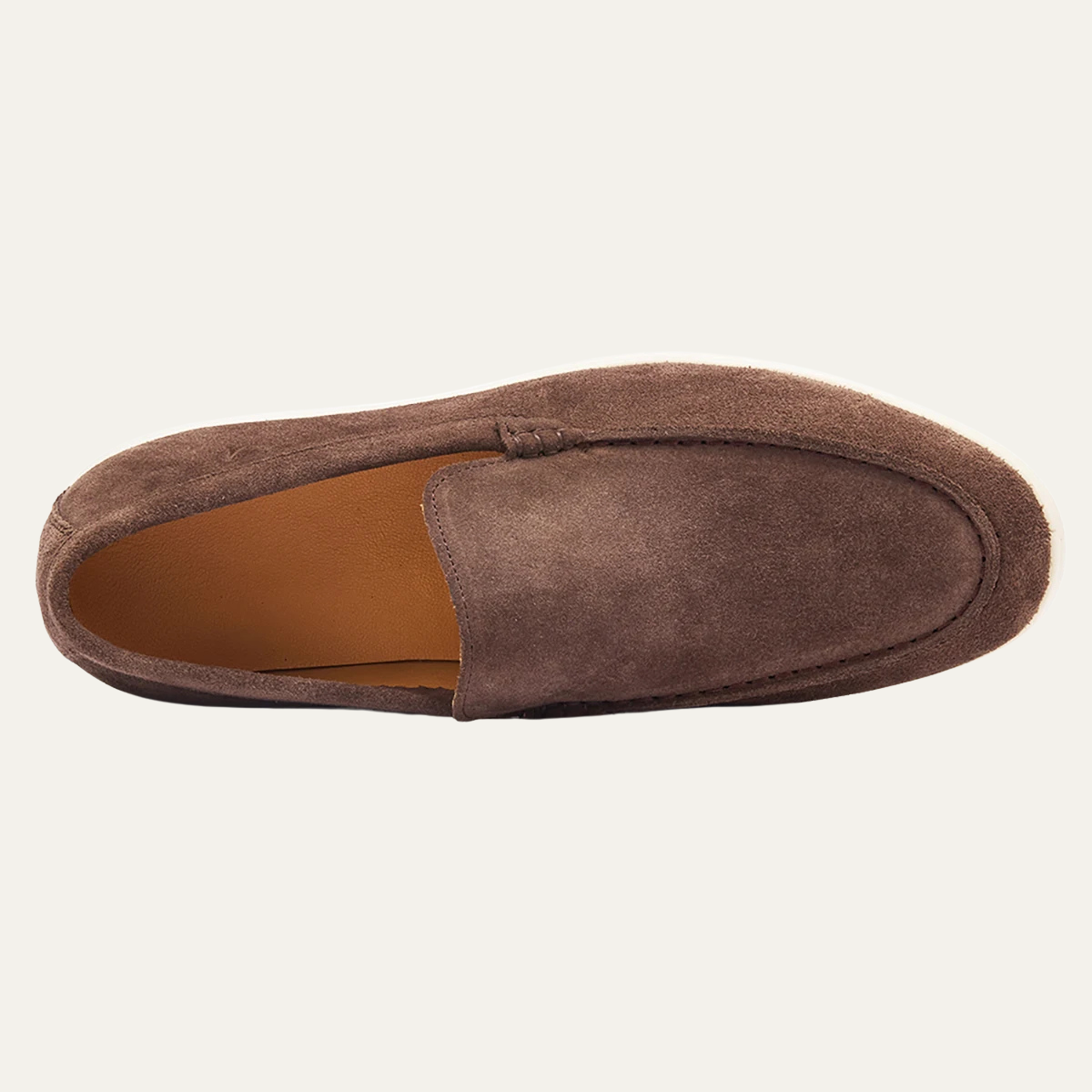 The Meadowgate Men’s Casual Vintage Suede Leather Slip On Loafers - Khaki