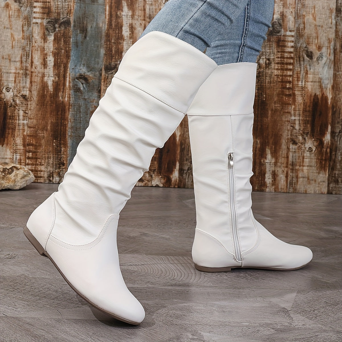 Tara | Tall Slouchy Buckle Boots