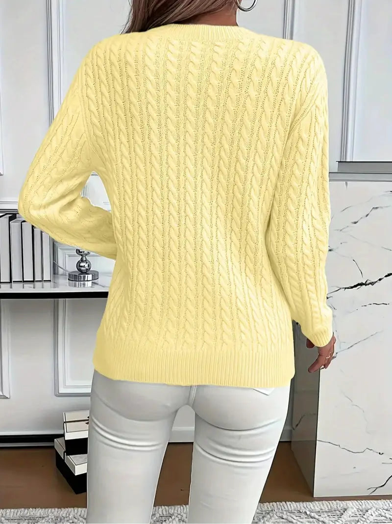 Women's Comfortable Round Neck Sweater