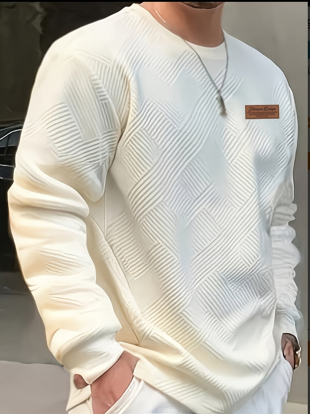 Camden | Textured Crew Neck Pullover