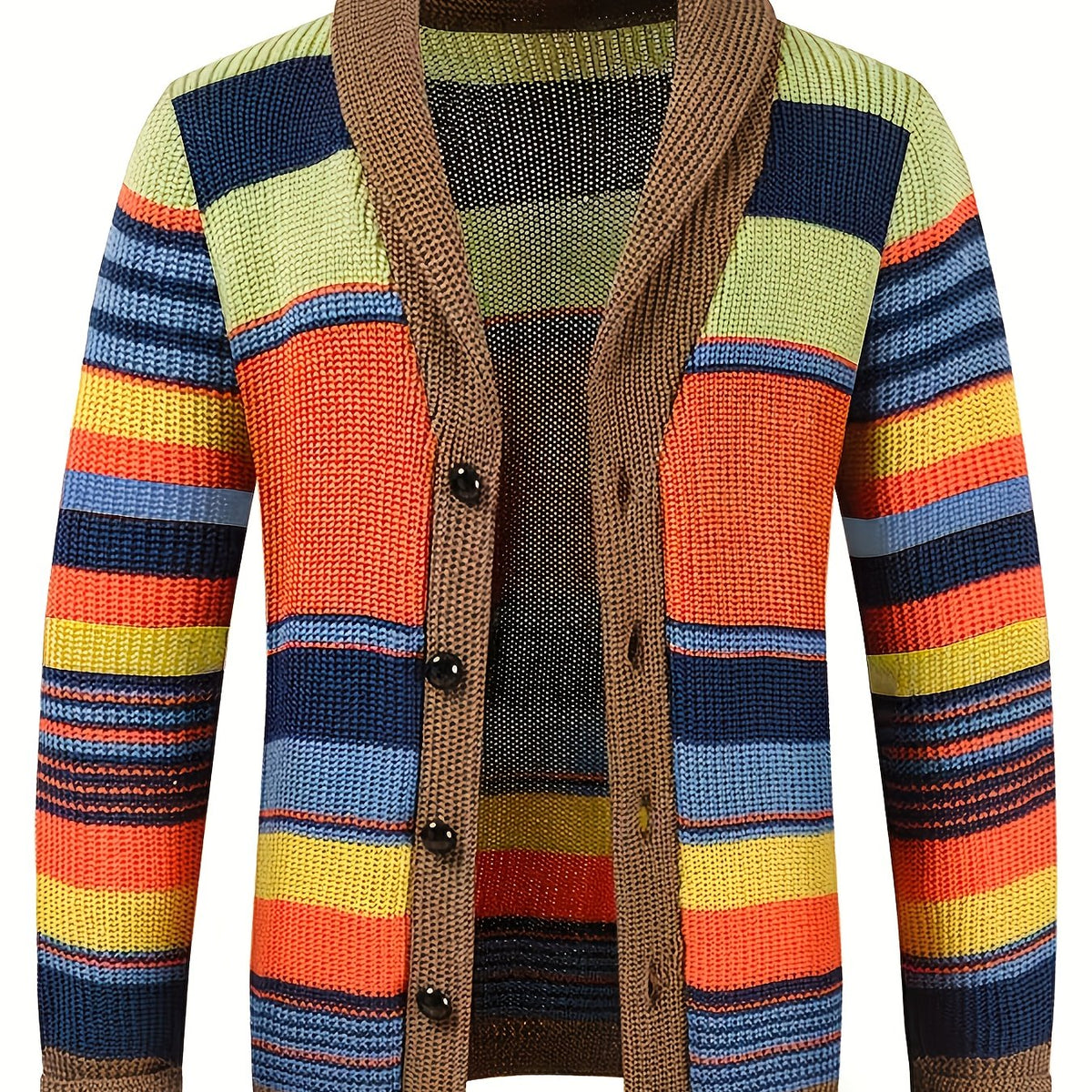Rafferty | Striped Cardigan with Shawl Collar