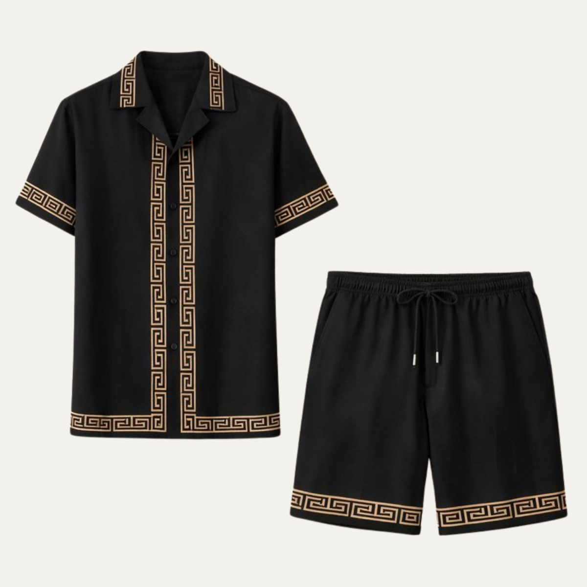 The Meadowford Ridge Men’s Lightweight Print Set – Shirt & Shorts