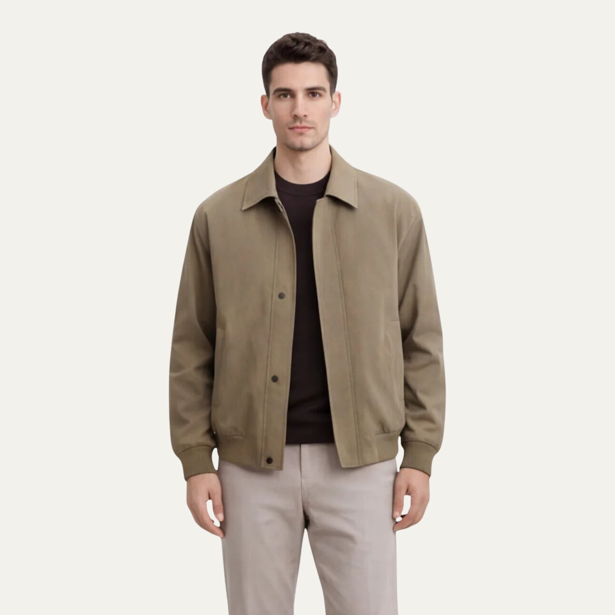 The Princeton Men’s Slim Fit Lightweight Casual Zip Jacket