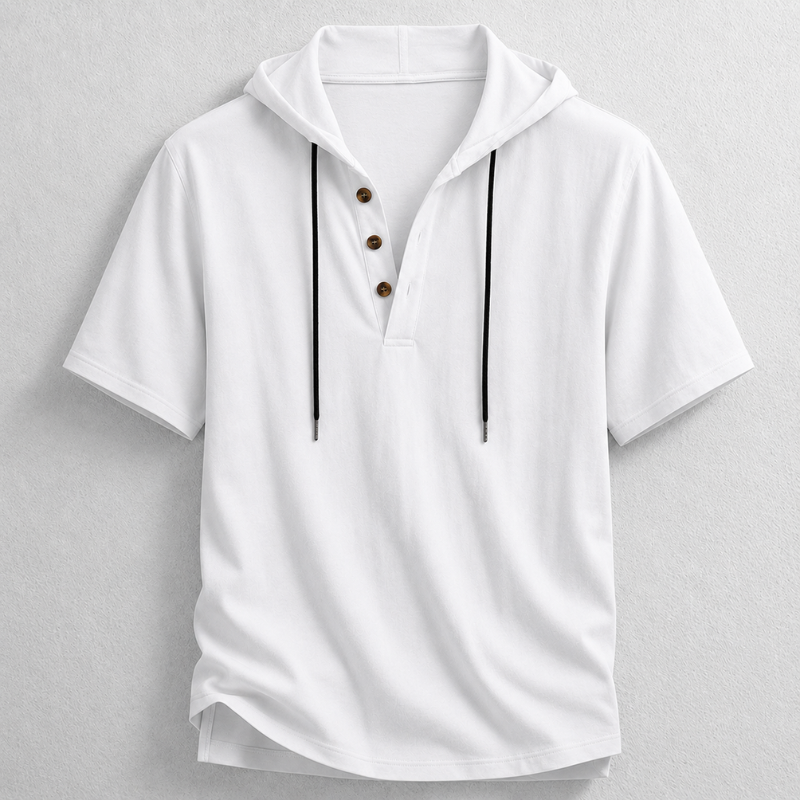 Blake Hooded Henley Shirt