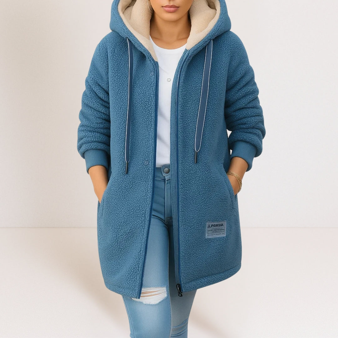 Georgia | Cozy Longline Hooded Jacket