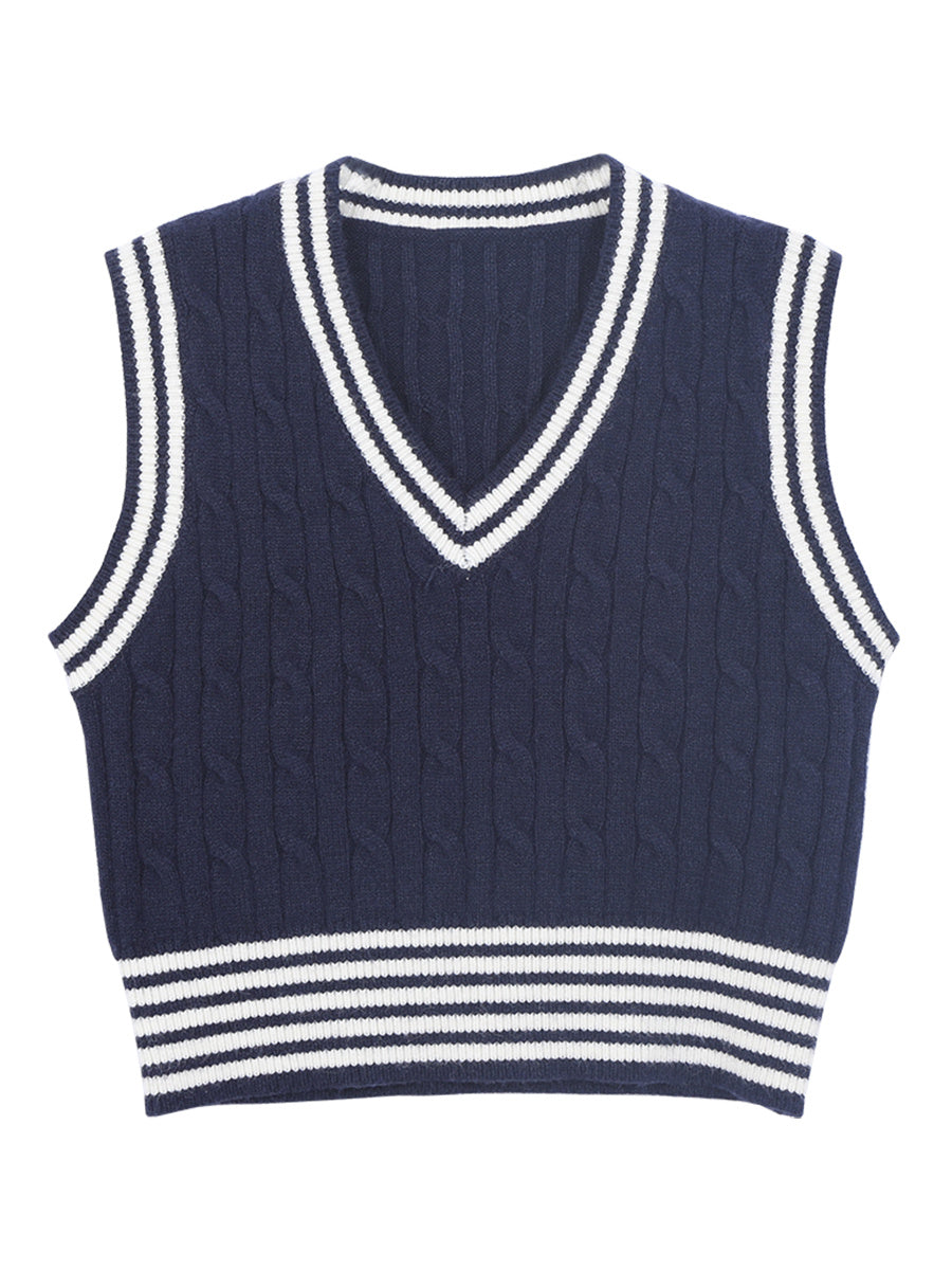 Striped Pullover Vest
