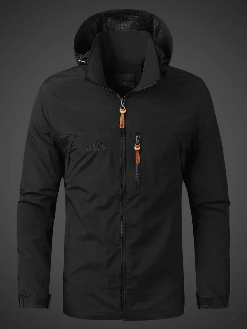Men's Lightweight Weatherproof Hooded Jacket