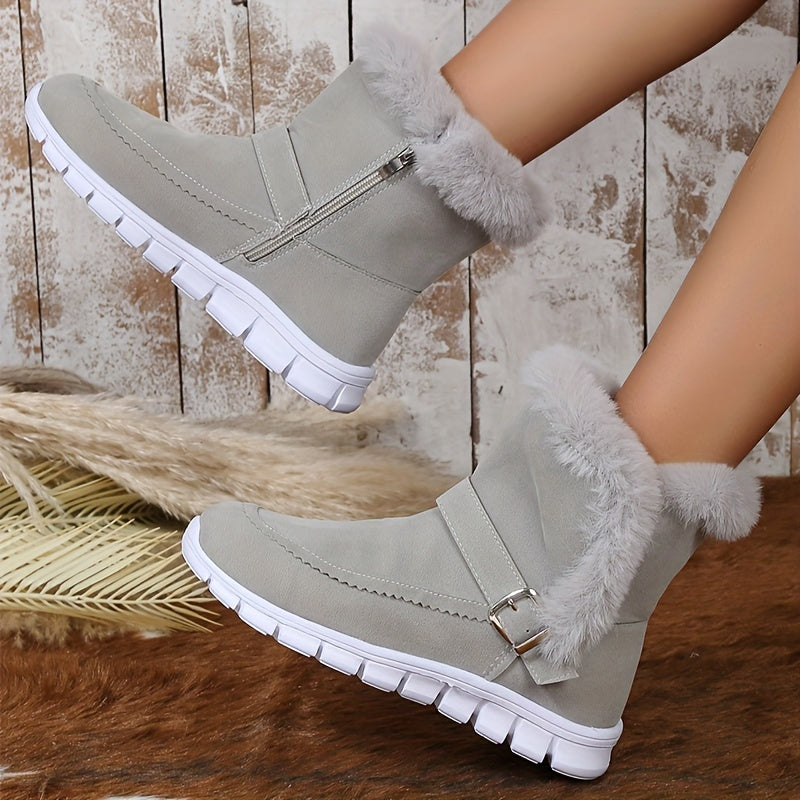 Mabel | Cozy Winter Boots with Fur Trim