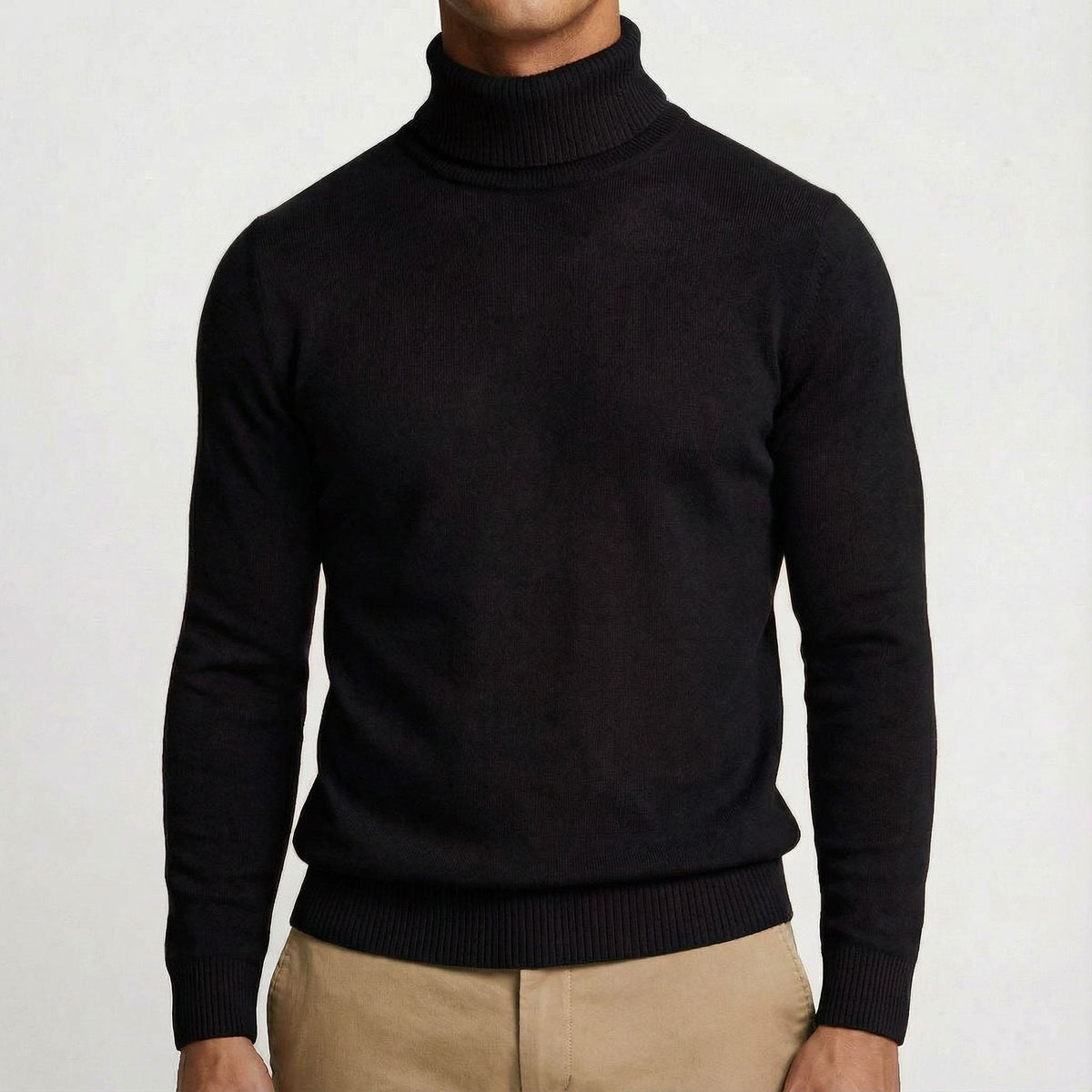 Men's Slim Fit Warm Roll Neck Sweater