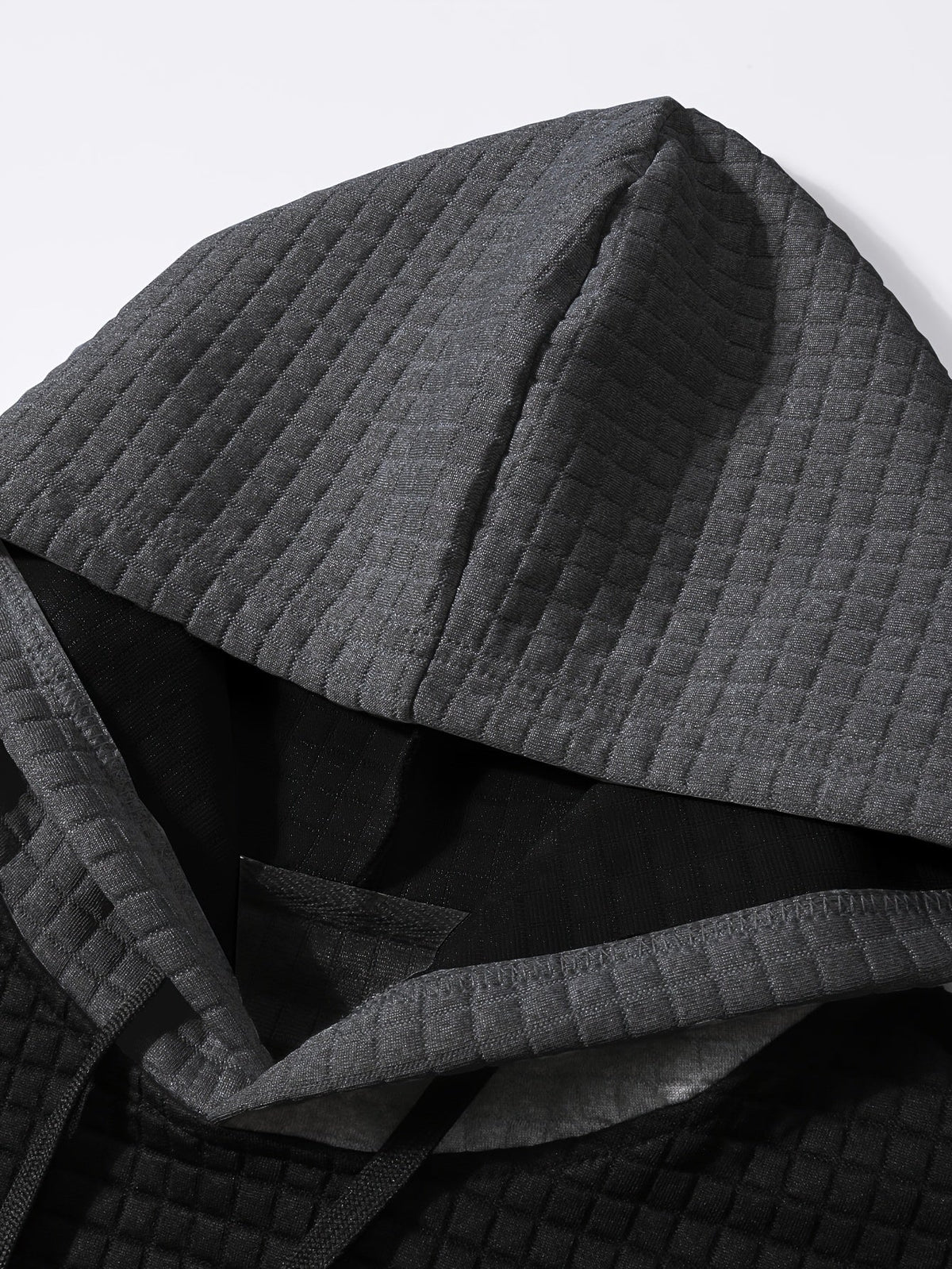 Rutherford | Color-Block Textured Hoodie