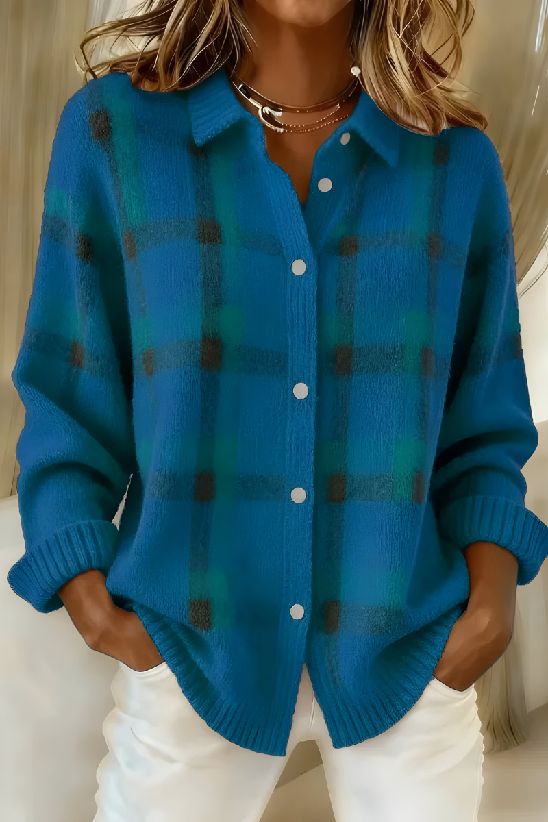 Larkspur | Women's Check Cardigan