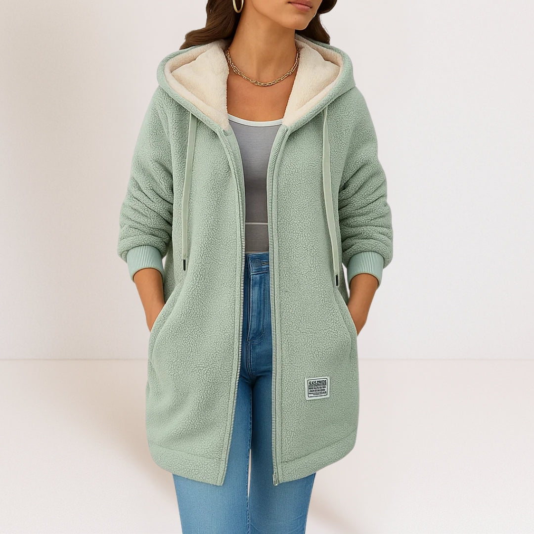 Georgia | Cozy Longline Hooded Jacket