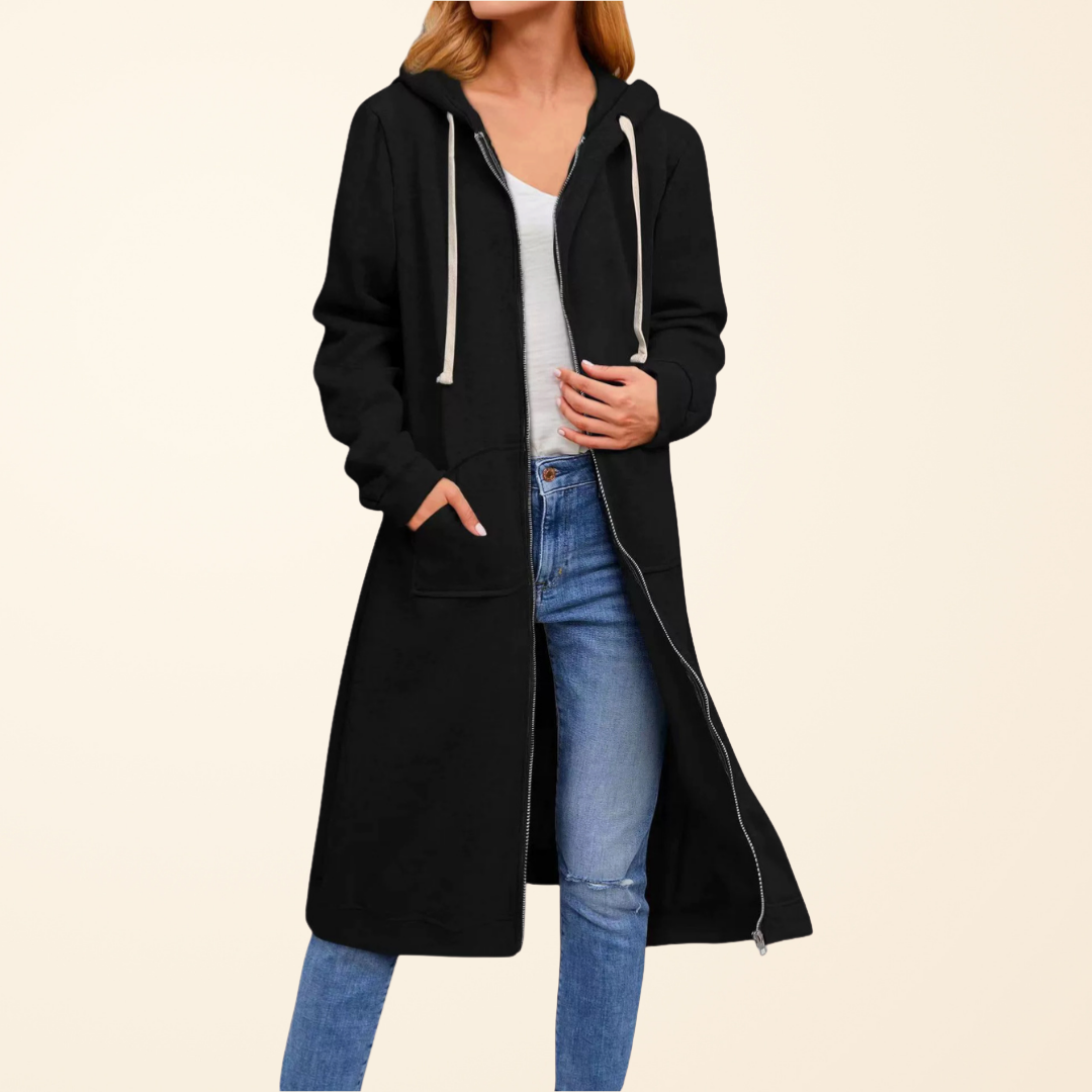 Women's Long Zipper Vest