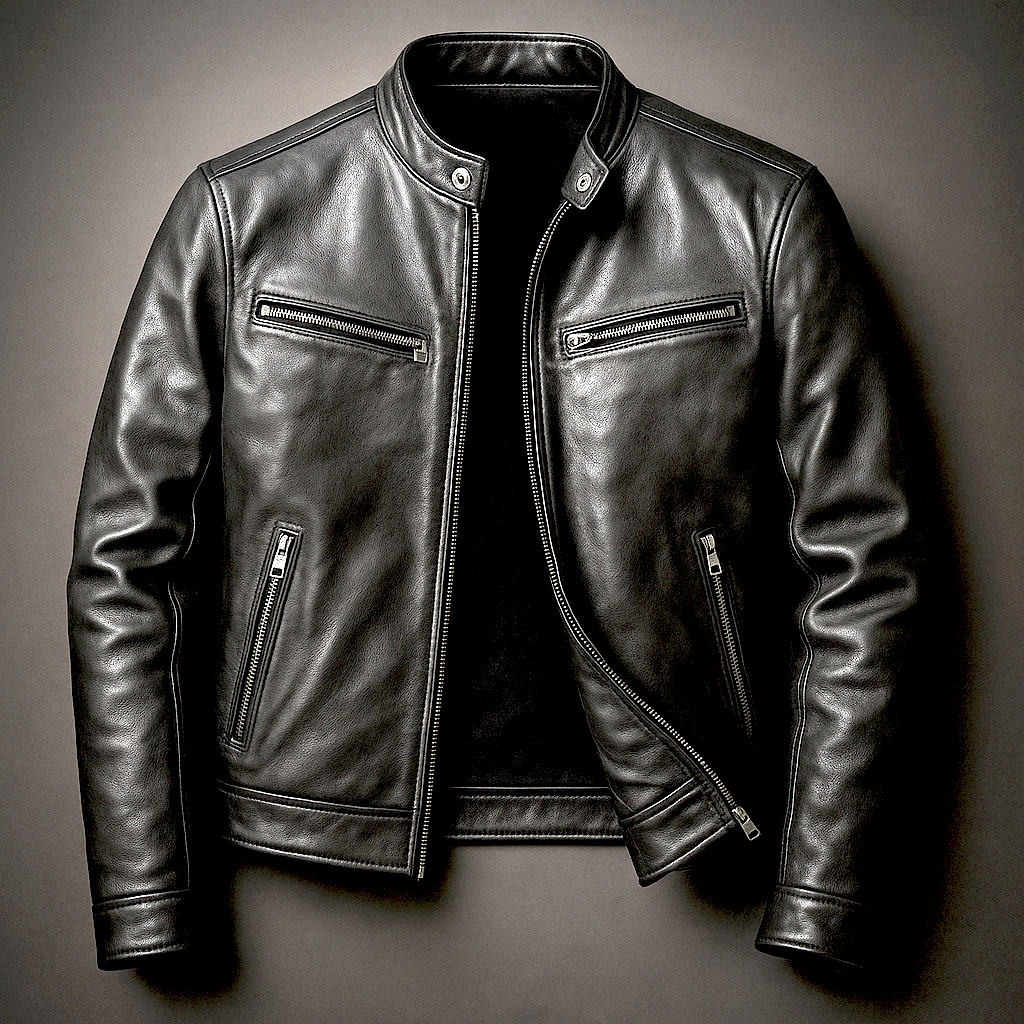 Men's Slim Fit Jacket with Zip for Spring and Summer