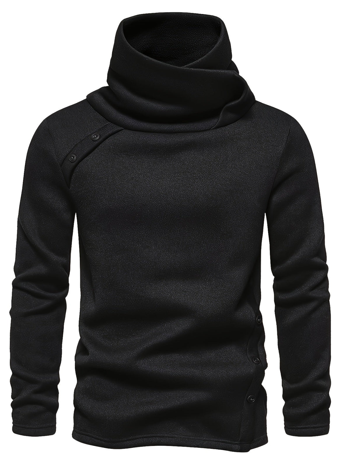 Marcus | Relaxed Neck Button-Up Sweater