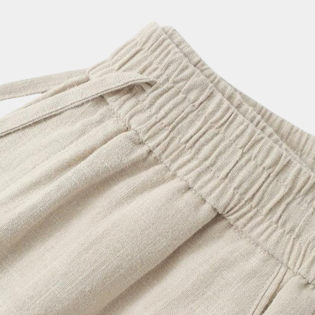 OLD MONEY Relaxed Fit Linen Trouser
