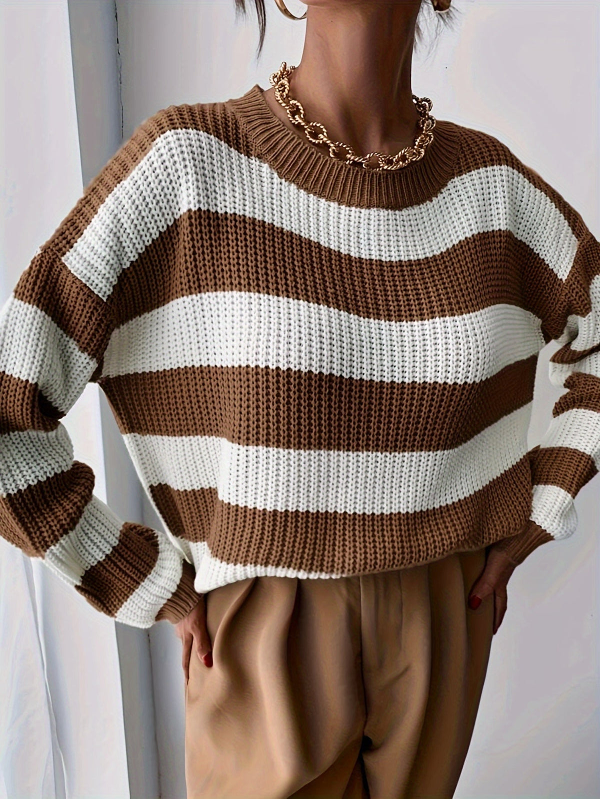 Brynn | Cozy Striped Knit Sweater
