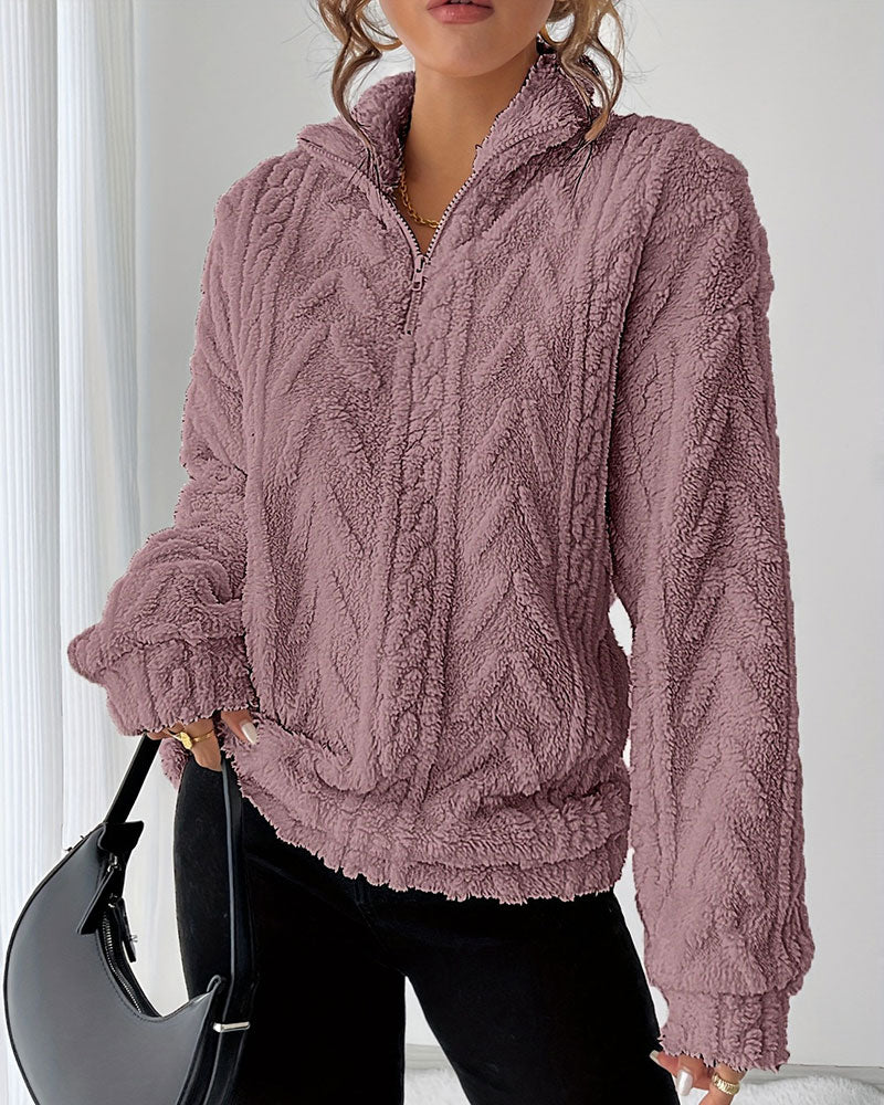 Reversible Fleece Half-Zip Sweatshirt
