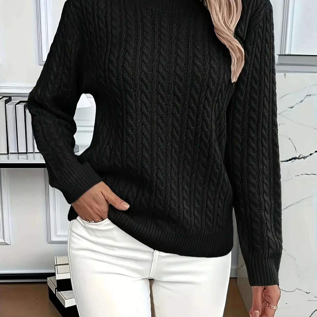 Women's Comfortable Round Neck Sweater