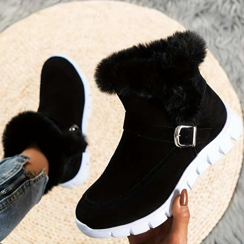 Mabel | Cozy Winter Boots with Fur Trim